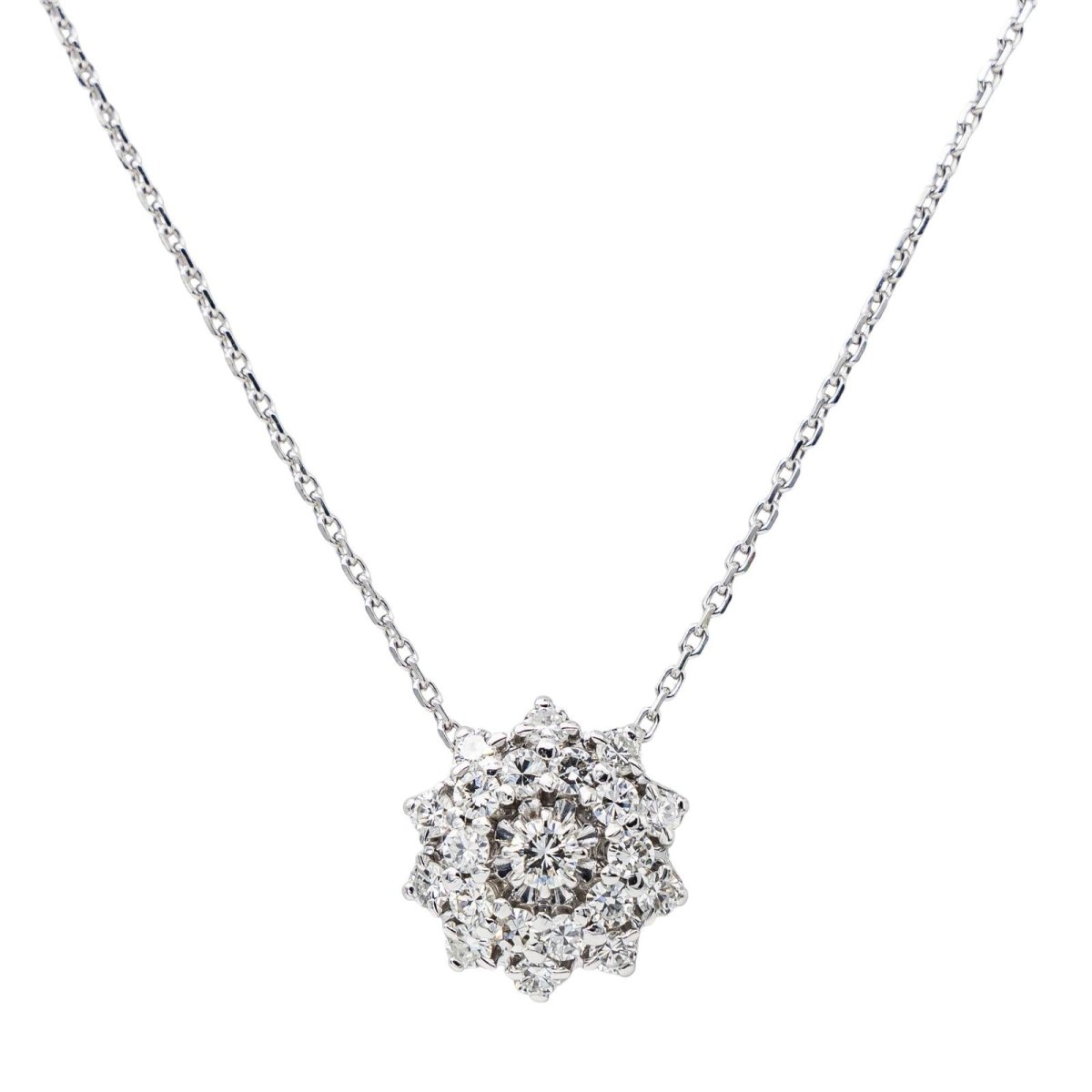 Collier Or blanc Diamant - Castafiore