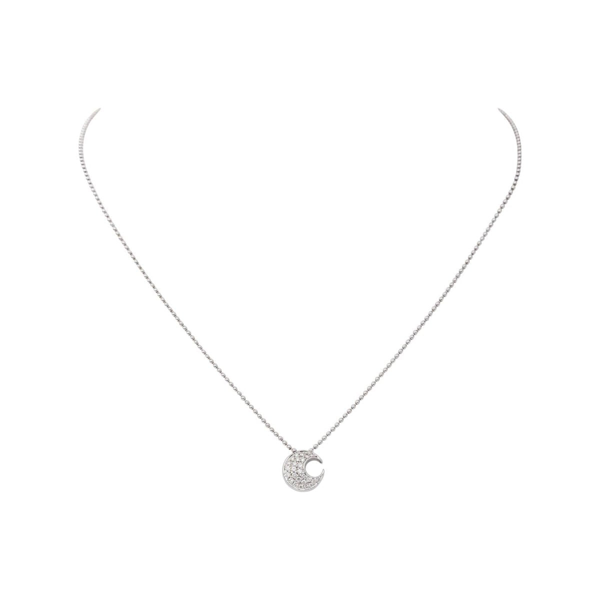Collier Or blanc Diamant - Castafiore