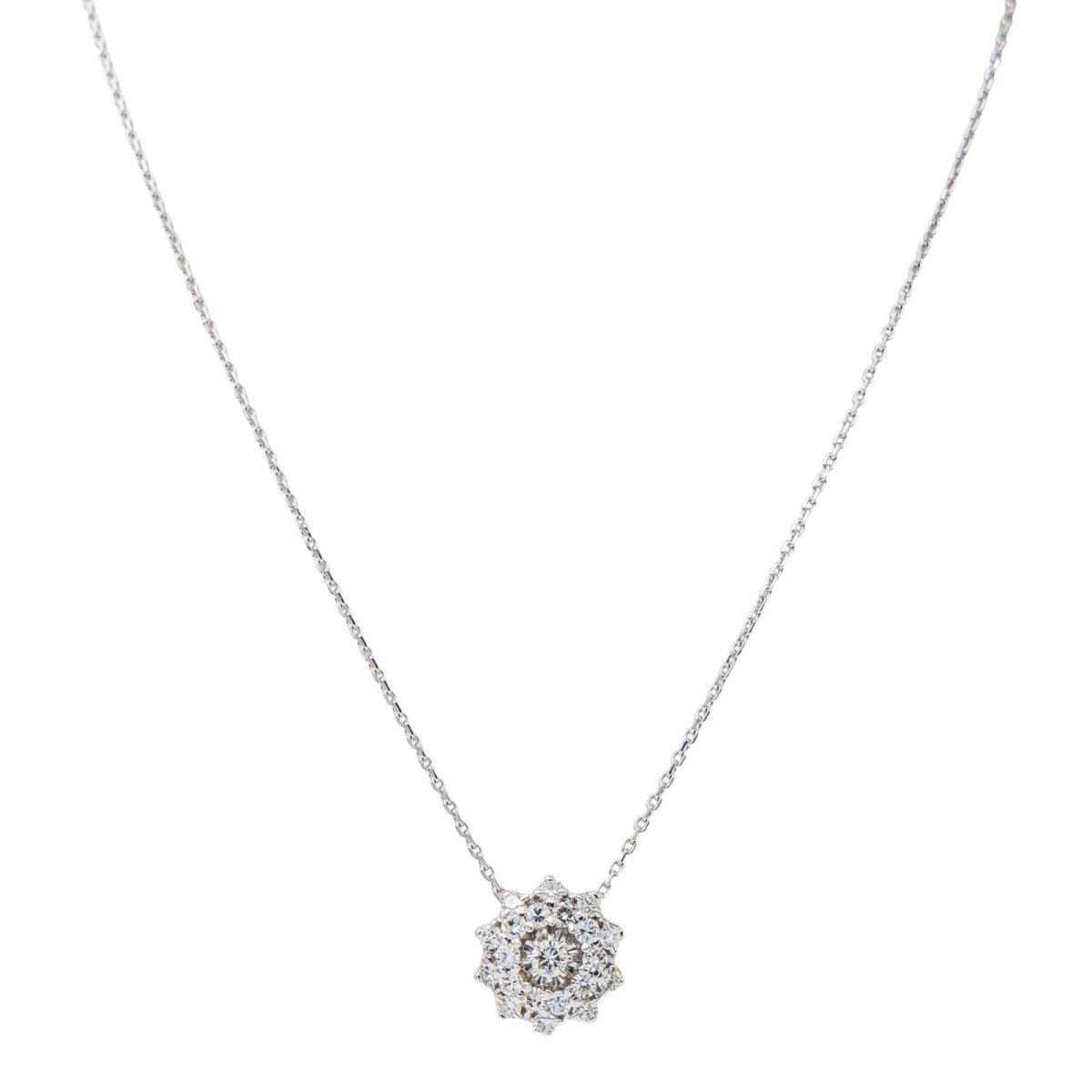 Collier Or blanc Diamant - Castafiore