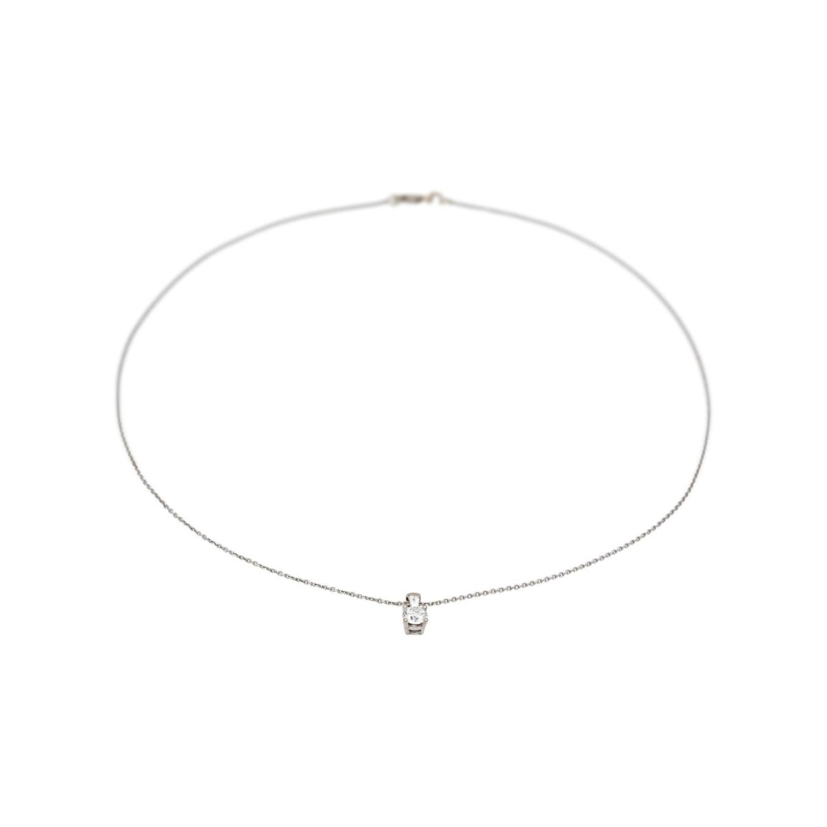 Collier Or blanc Diamant - Castafiore