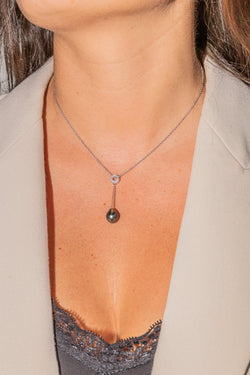 Collier Or blanc Diamant - Castafiore