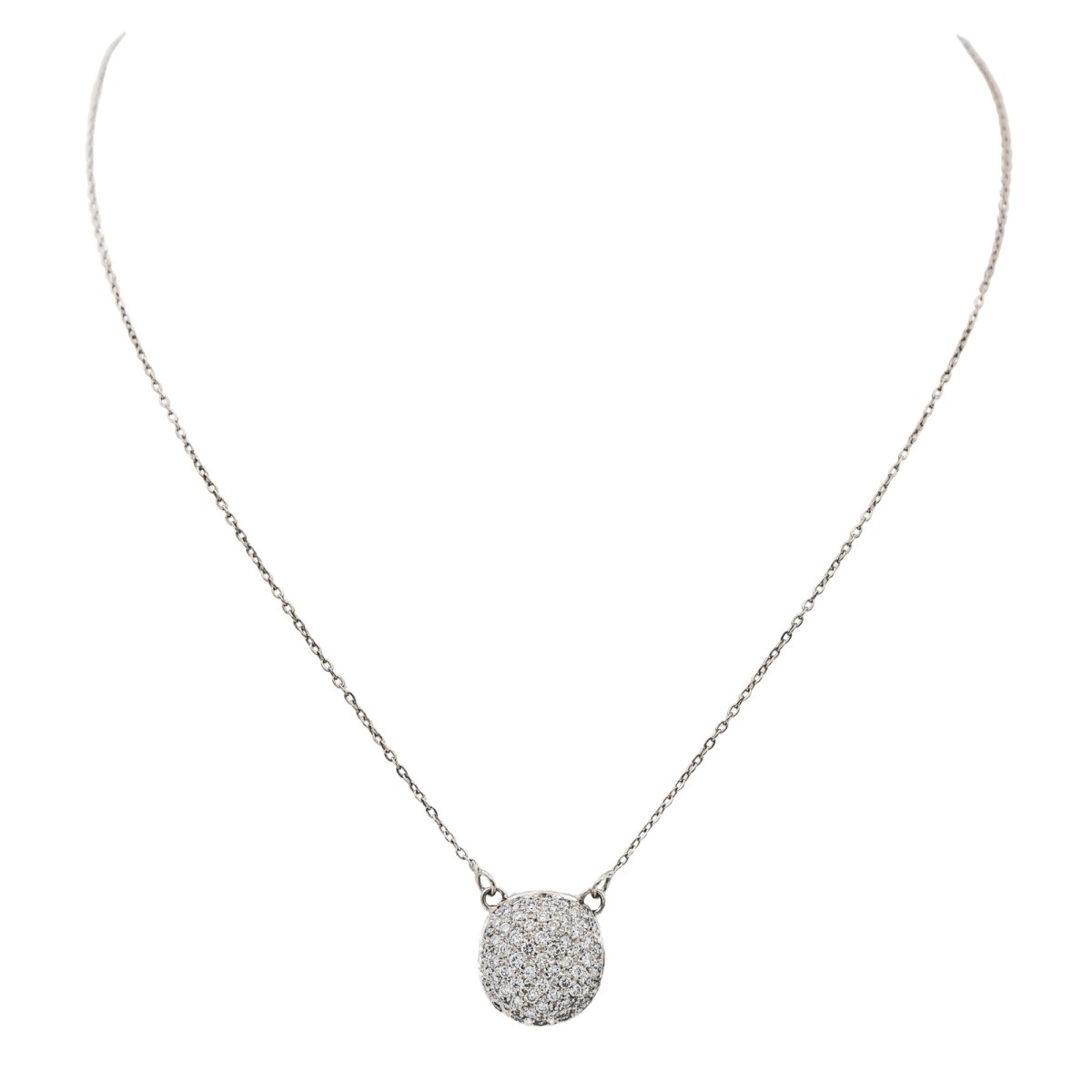 Collier Or blanc Diamant - Castafiore