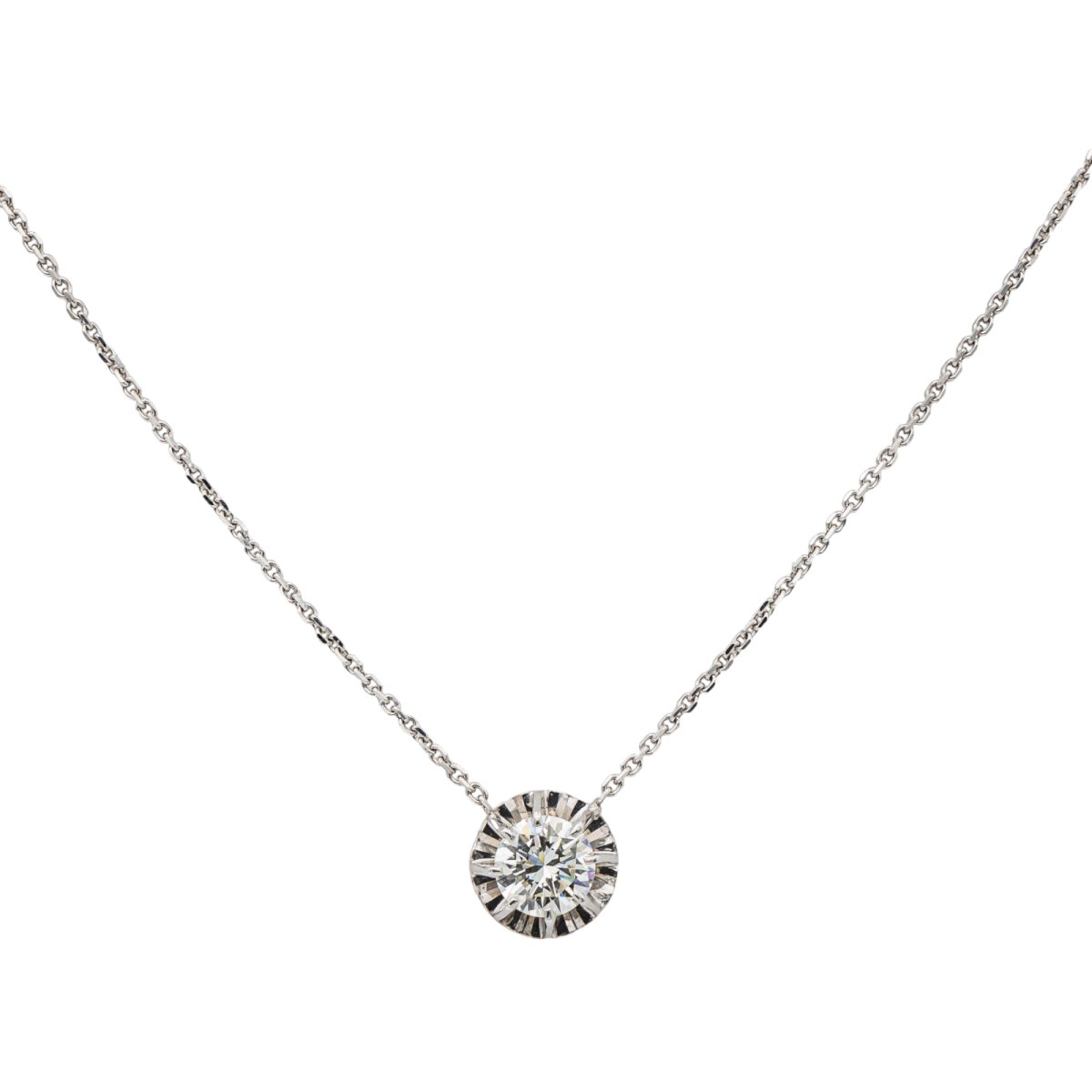 Collier Or blanc Diamant - Castafiore