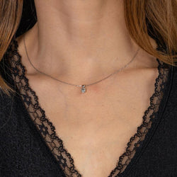 Collier Or blanc Diamant - Castafiore