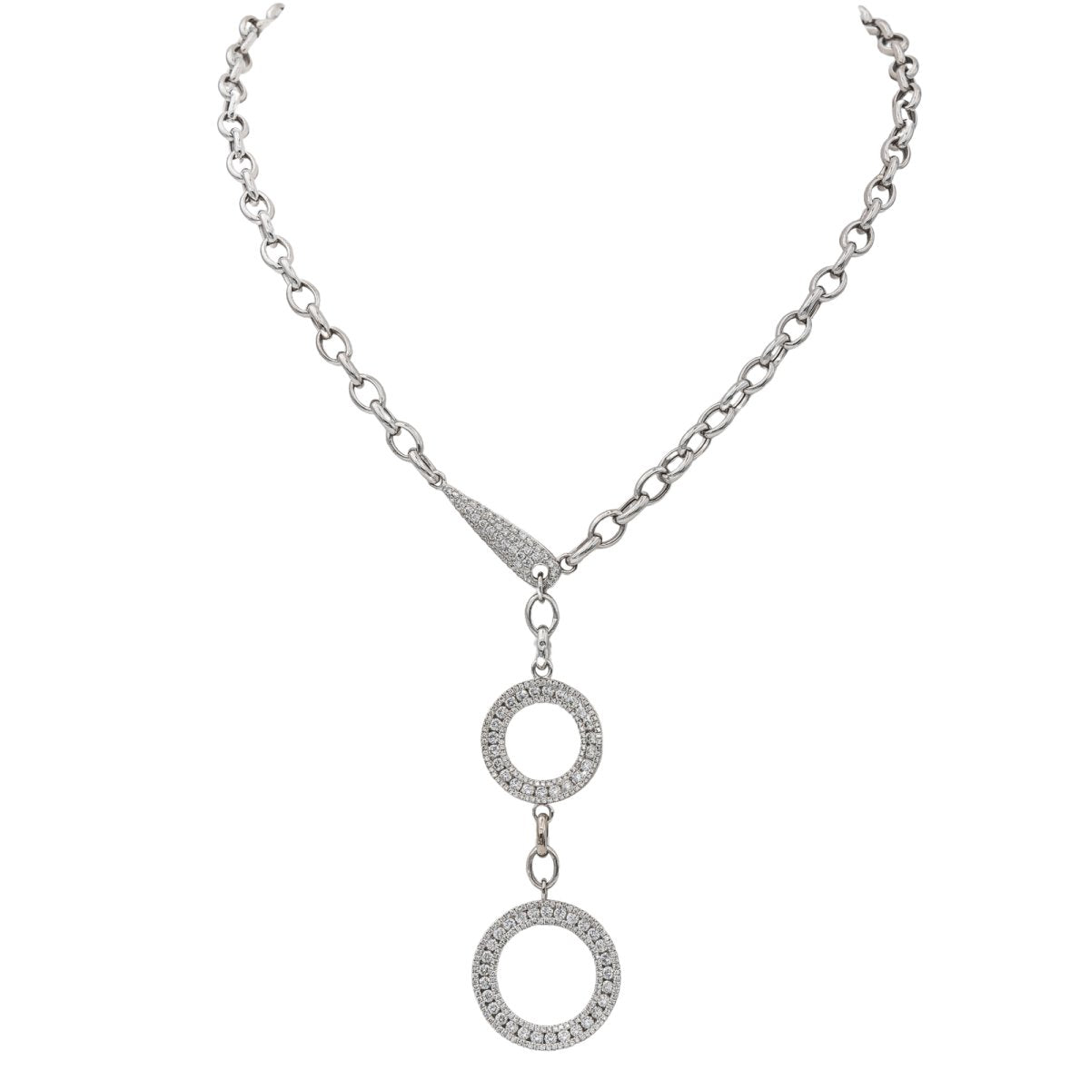 Collier Or blanc Diamant - Castafiore