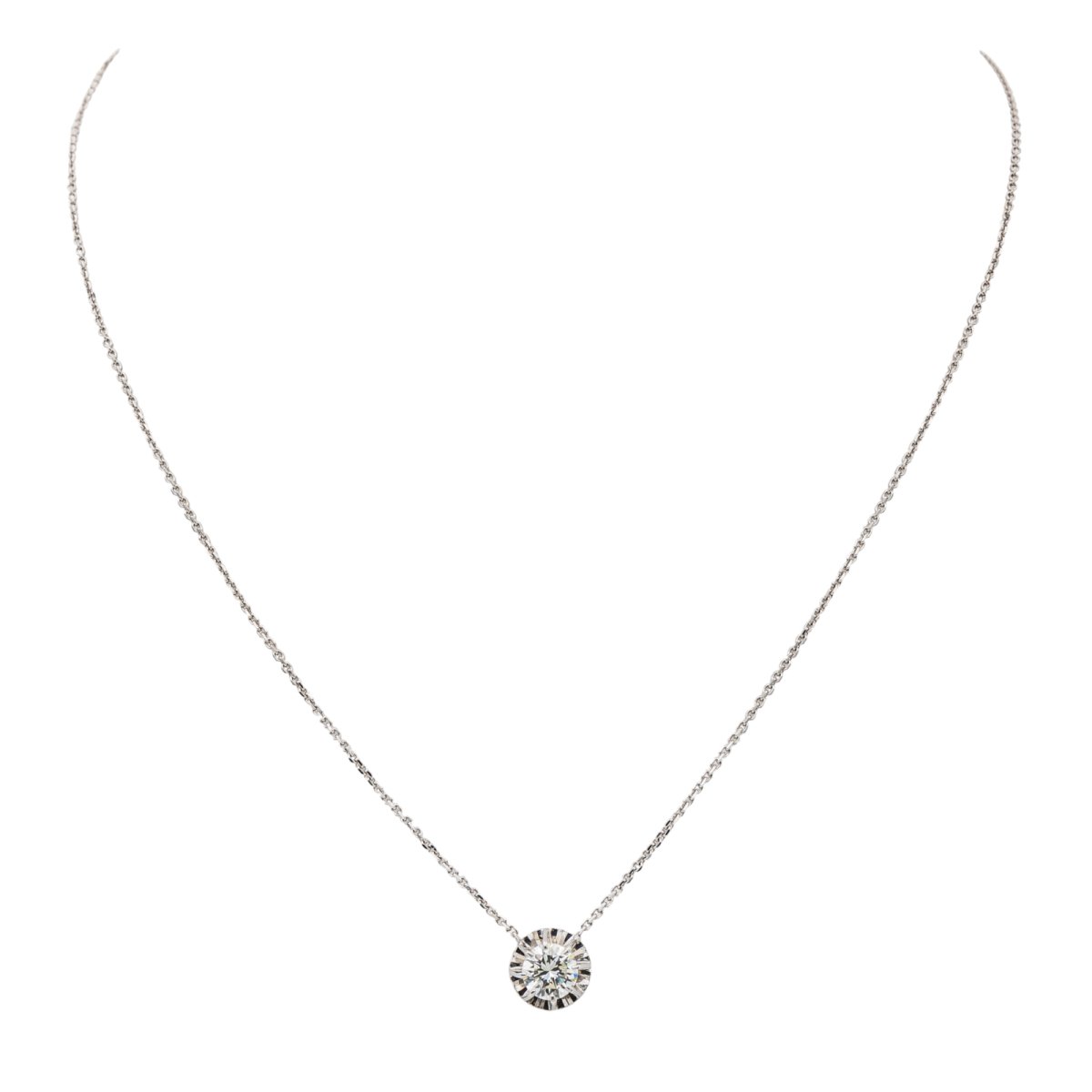 Collier Or blanc Diamant - Castafiore