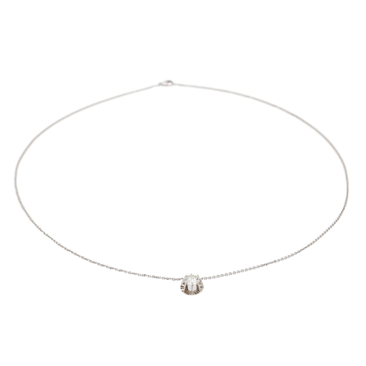 Collier Or blanc Diamant - Castafiore