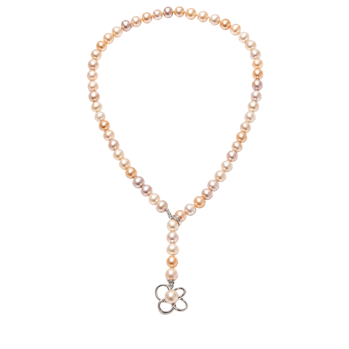 Collier or blanc et perles - Castafiore