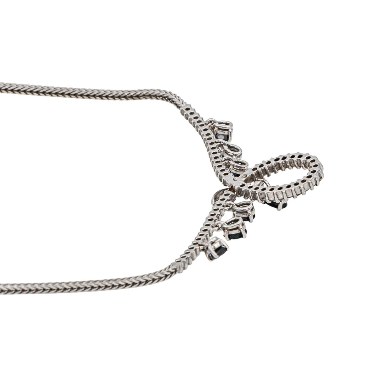 Collier Or blanc Saphir - Castafiore