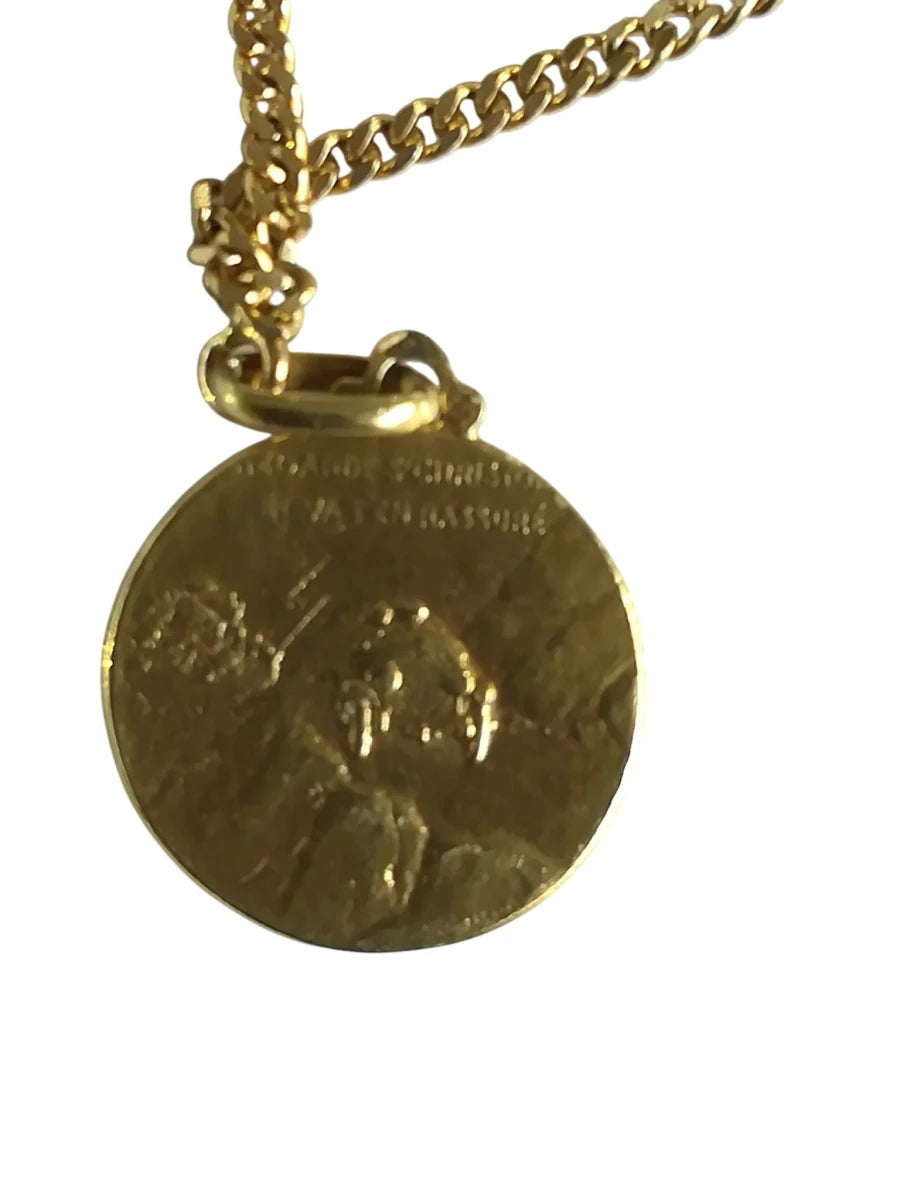 Collier Or Jaune 3 Médailles Religieuses - Castafiore