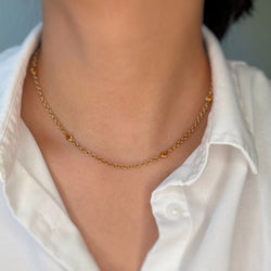 Collier - Or jaune & Citrines