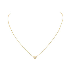 Necklace  Yellow gold  diamond