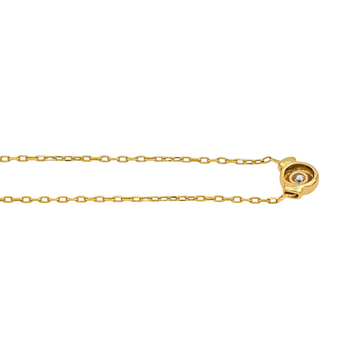 Necklace  Yellow gold  diamond