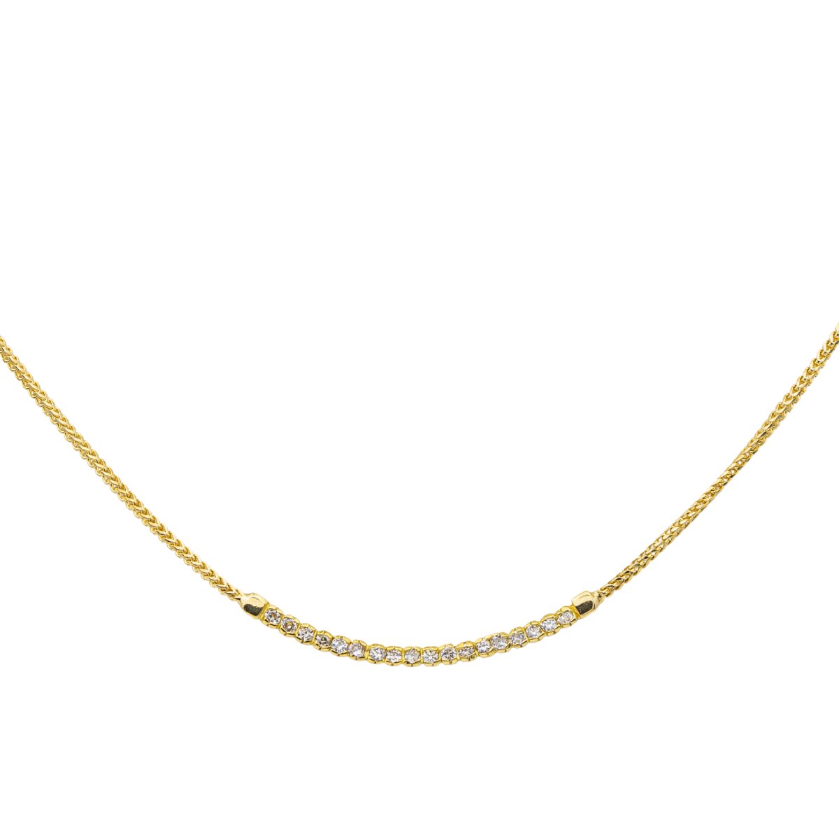 Collier Or jaune Diamant - Castafiore