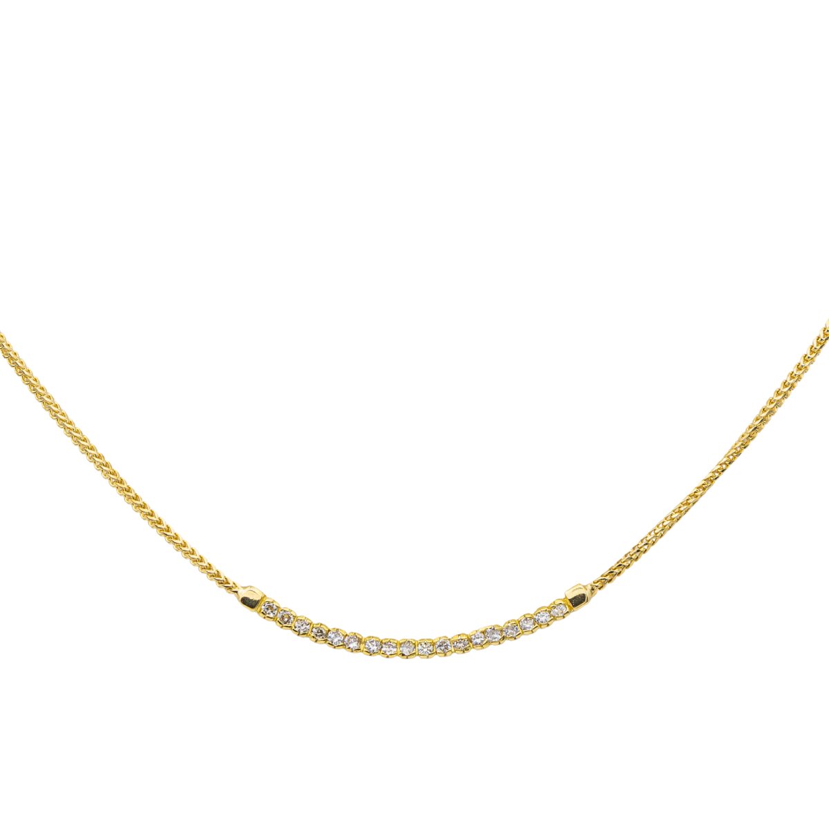 Collier Or jaune Diamant - Castafiore