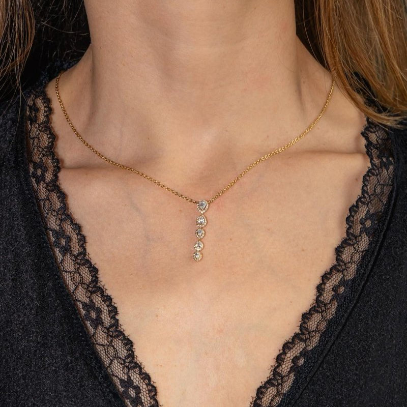 Necklace Yellow gold diamond
