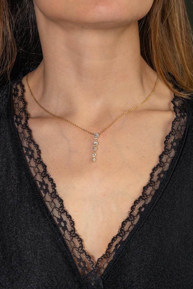 Necklace Yellow gold diamond