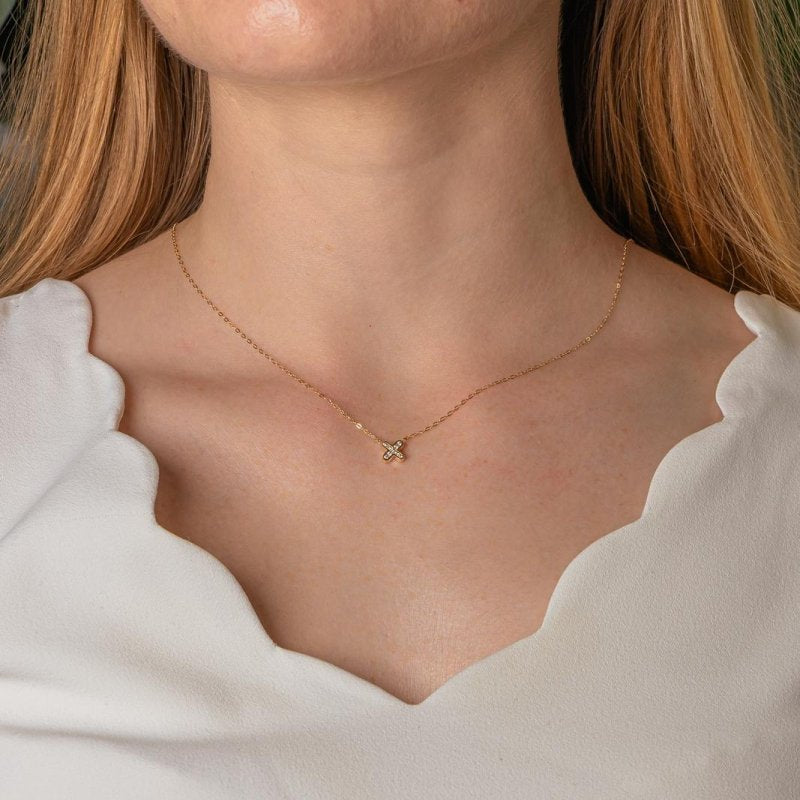 Collier Or jaune Diamant - Castafiore