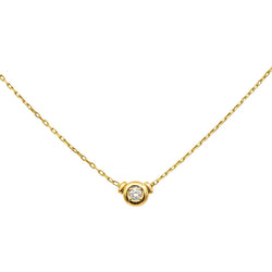 Necklace  Yellow gold  diamond
