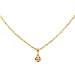 Collier Or Jaune Diamant en maille palmier - Castafiore