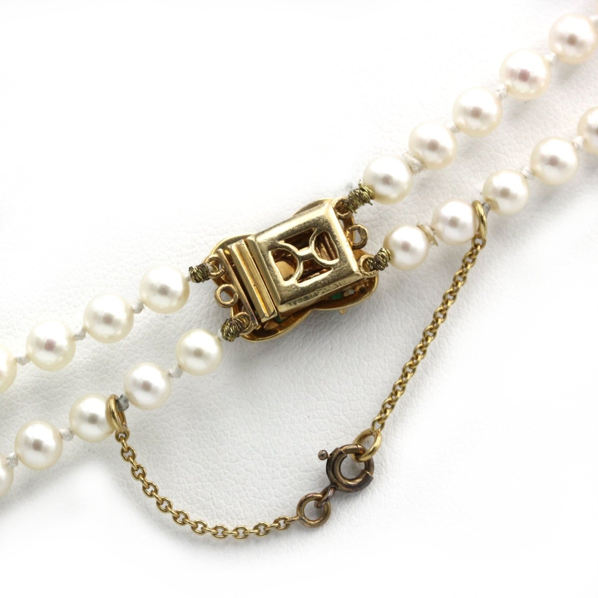 Collier - Or jaune, Emeraudes & Perles - Castafiore