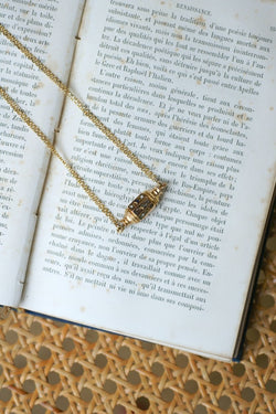 Collier Or Jaune Fermoir Barillet Emaillé - Castafiore