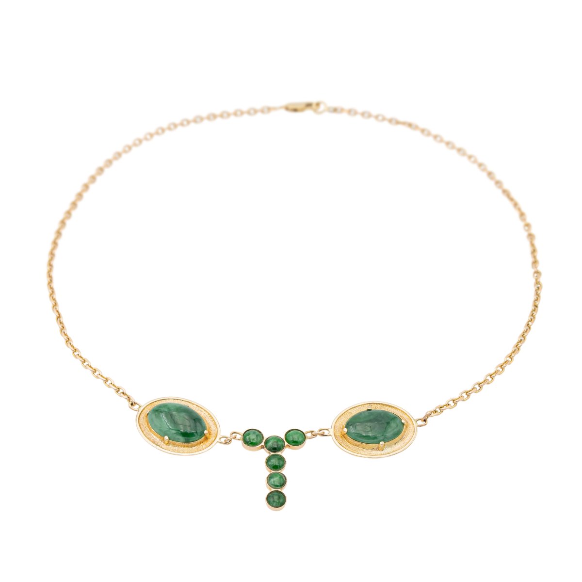 Collier Or jaune Jade Jadéite - Castafiore