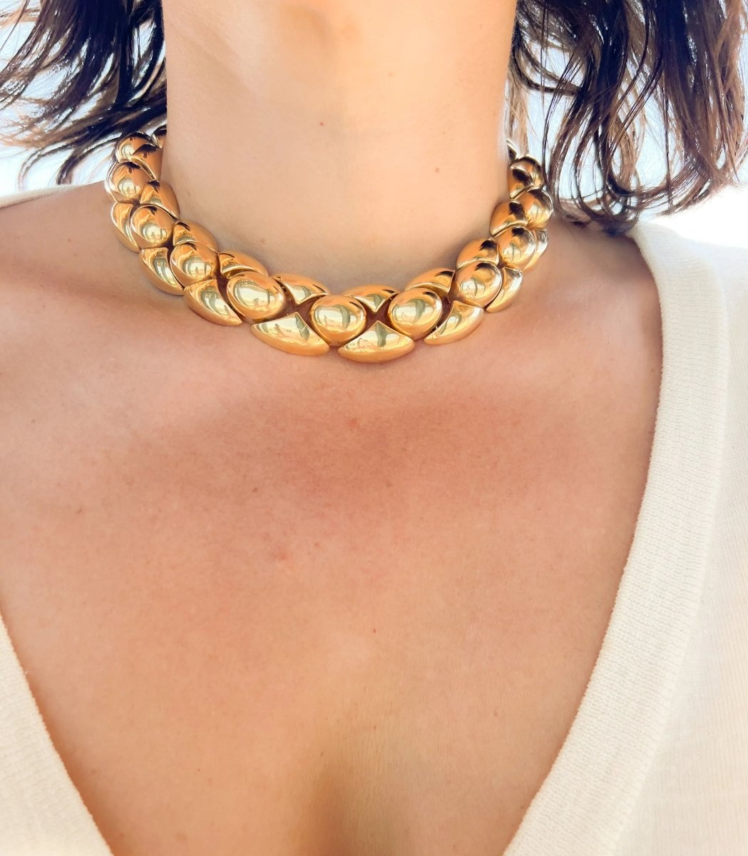 Collier or jaune maillon - Castafiore