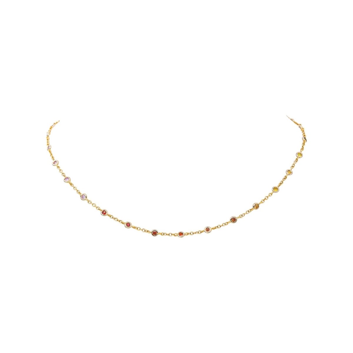Collier Or jaune Saphir - Castafiore