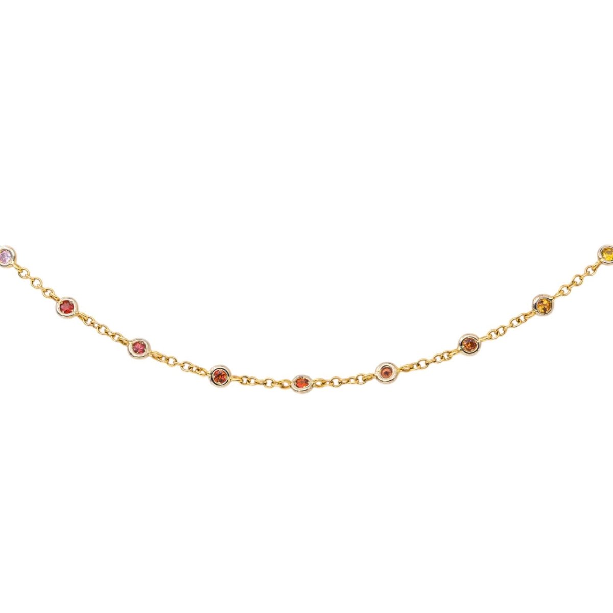 Collier Or jaune Saphir - Castafiore