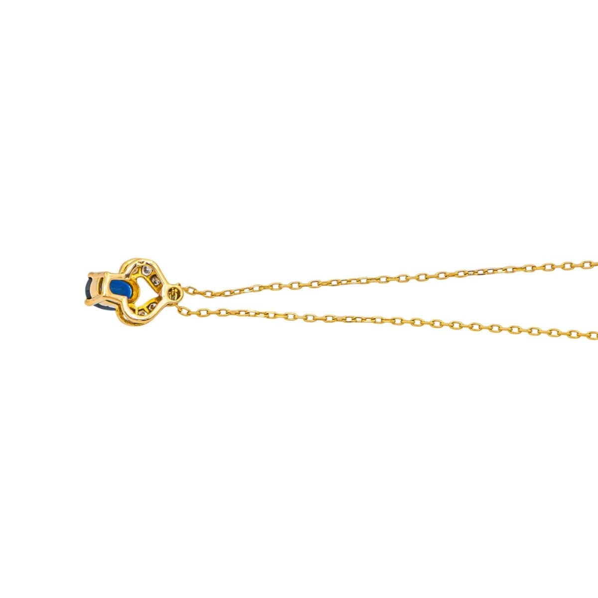 Necklace Yellow gold Sapphire