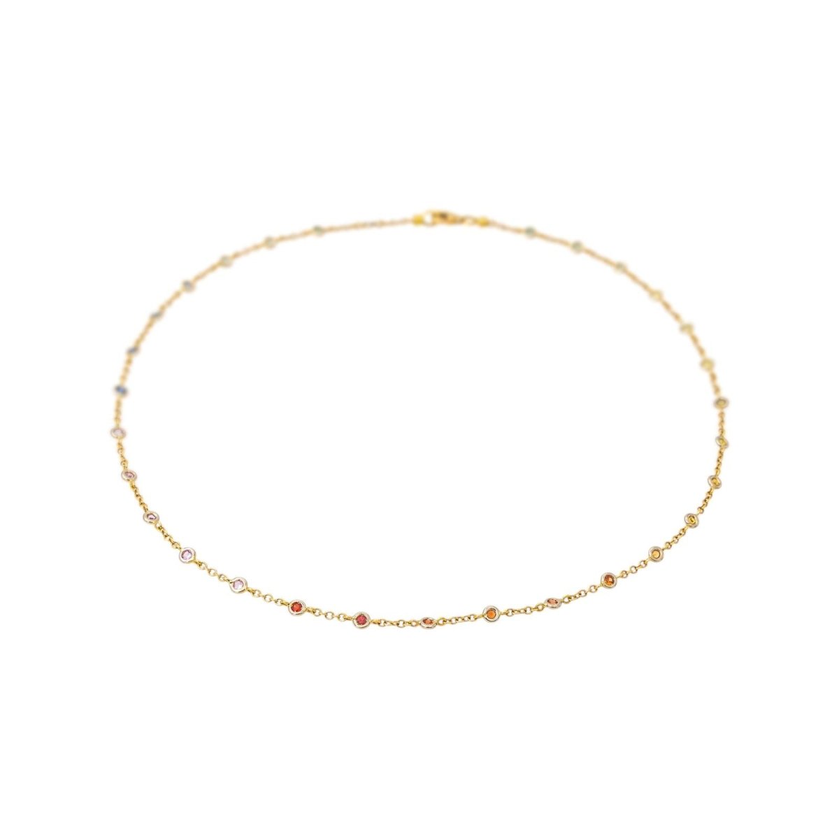 Collier Or jaune Saphir - Castafiore