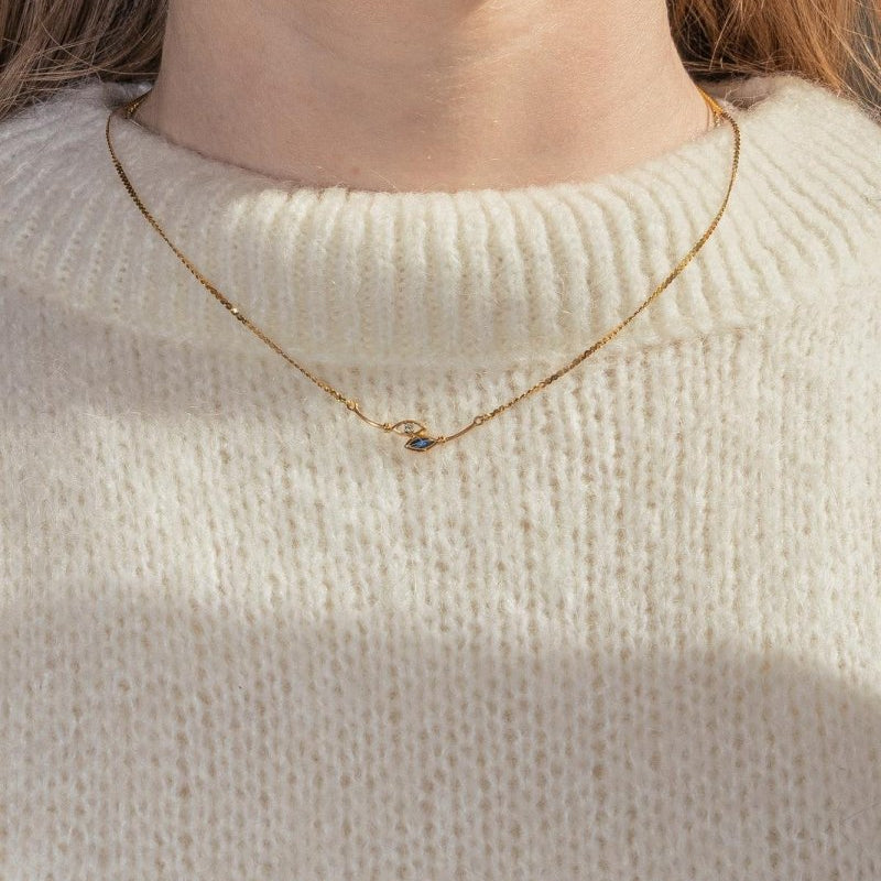 Collier Or jaune Saphir - Castafiore