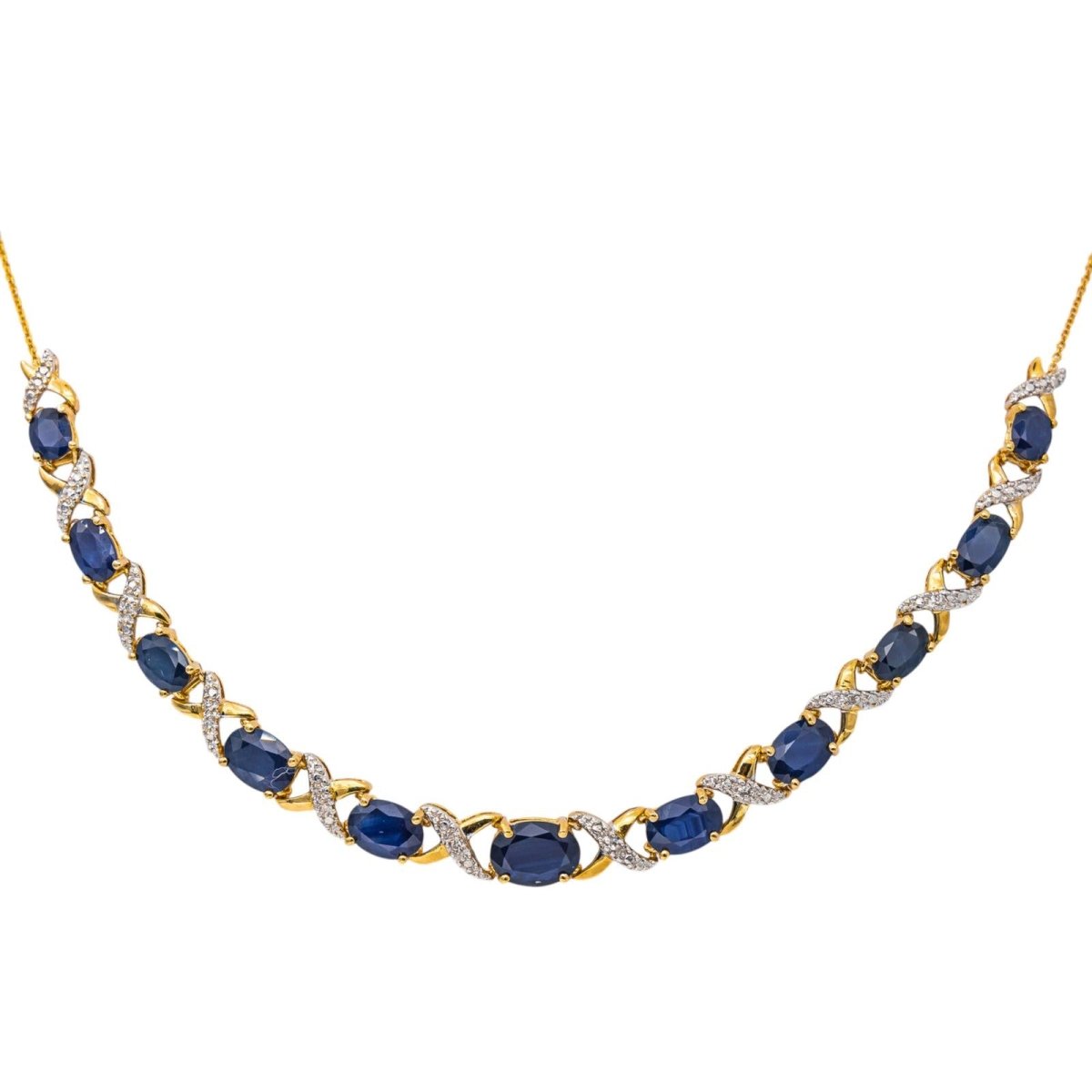 Collier Or jaune Saphir - Castafiore