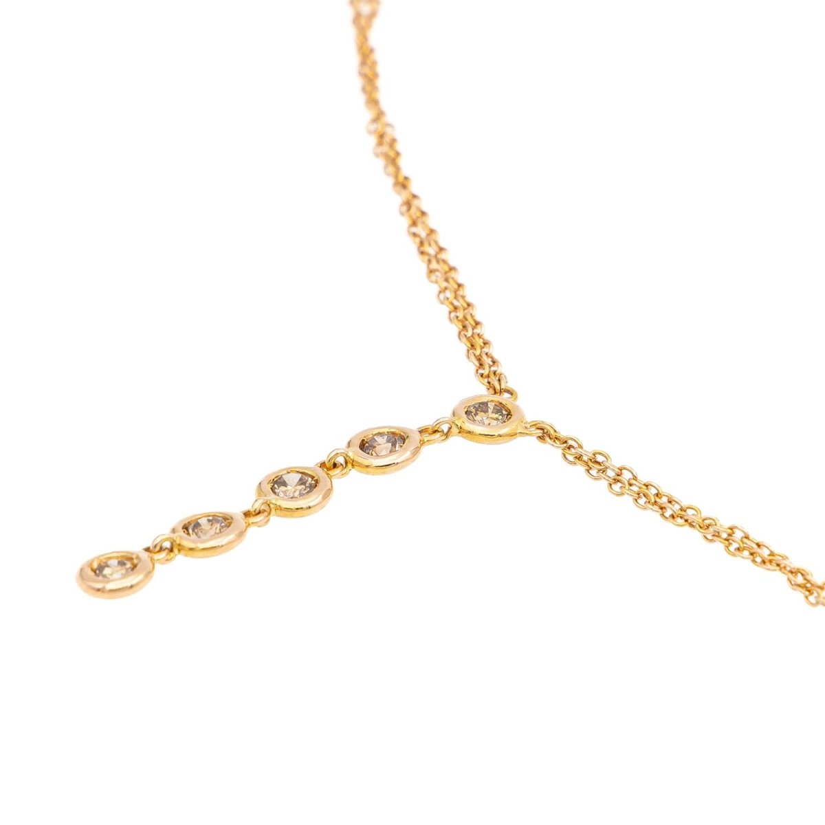 Collier Or rose Diamant - Castafiore