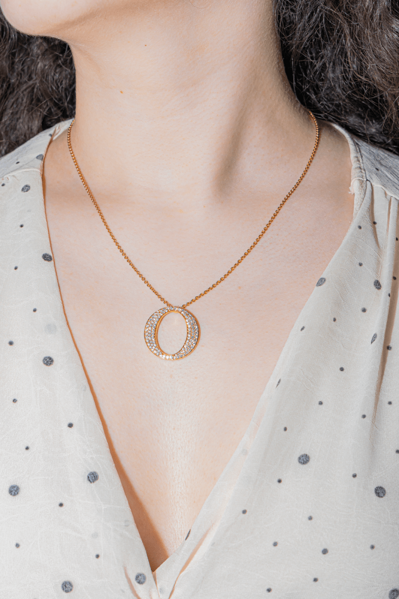 Collier Or Rose Diamant en or rose - Castafiore
