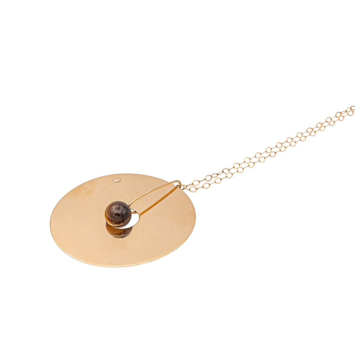 Collier Or rose Œil - de - Tigre - Castafiore