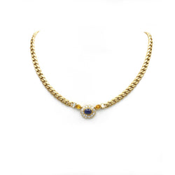Collier Or, Saphir & Diamants - FRED - Castafiore