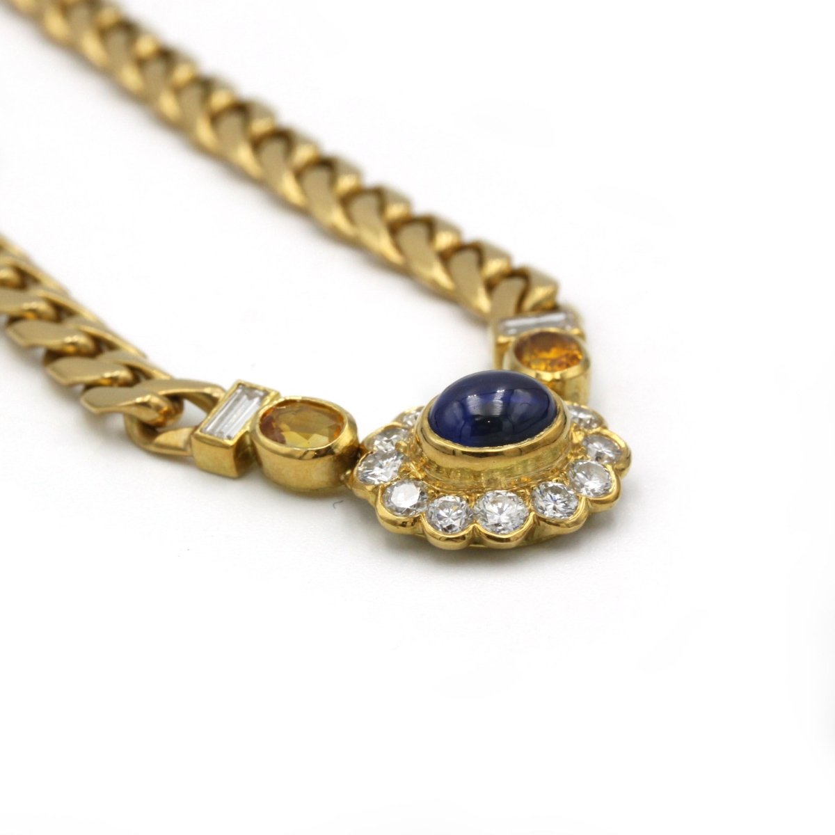 Collier Or, Saphir & Diamants - FRED - Castafiore