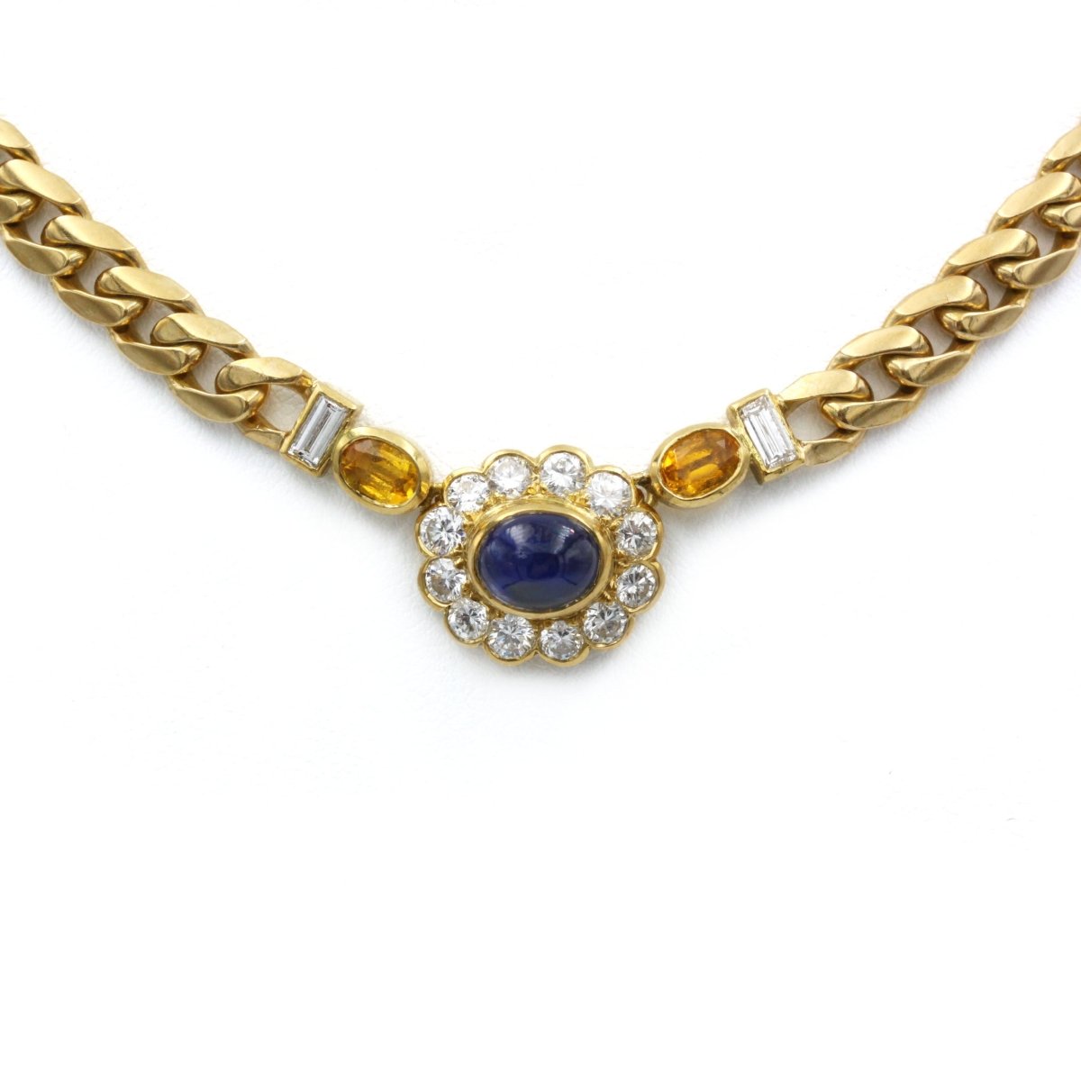 Collier Or, Saphir & Diamants - FRED - Castafiore