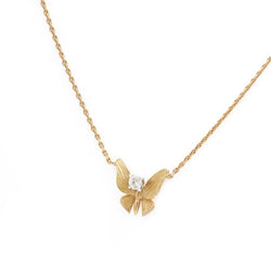 Collier papillon diamant en or - Castafiore