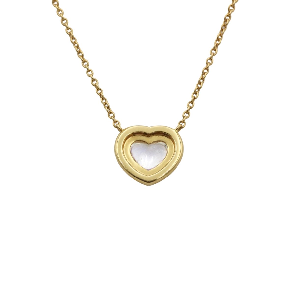 Collier Pendentif ALEXANDRA ROSIER "Amour" en or jaune, saphirs et pierre de lune - Castafiore