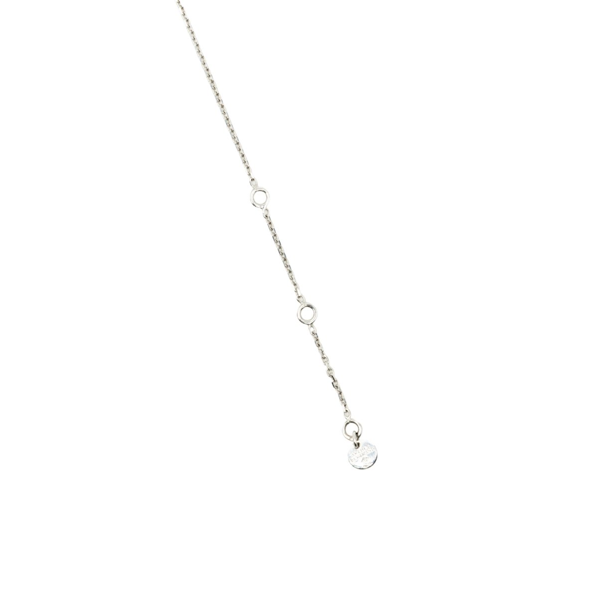 Collier Pendentif ARTHUS BERTRAND "Royale maille" en or blanc et diamant - Castafiore