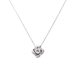 Necklace Boucheron, "Ava Pivoine", white gold, diamonds.