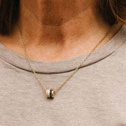 Collier Pendentif BOUCHERON "Quatre" en or jaune, or rose, or blanc, PVD et diamants - Castafiore