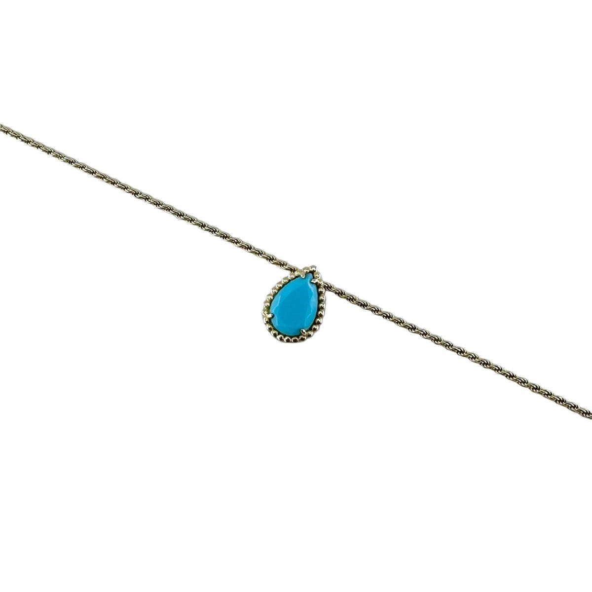 Collier Pendentif BOUCHERON "Serpent Bohème" en or jaune et turquoise - Castafiore
