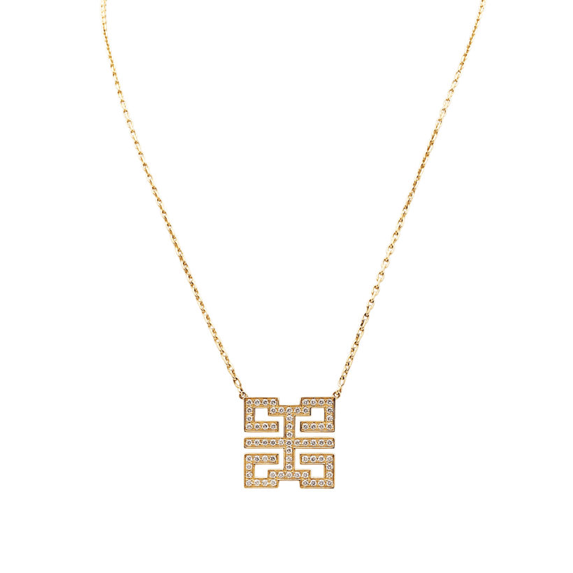 Necklace Cartier, "Kiss of the Dragon yellow gold and diamonds.