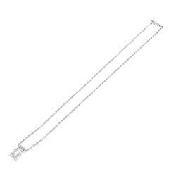 Necklace Cartier, "Double C", white gold and diamonds.