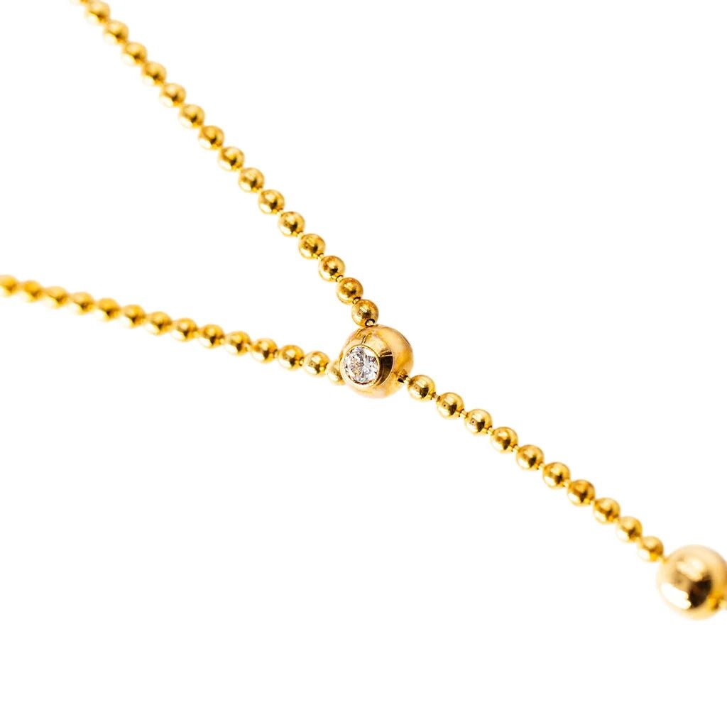 Collier Pendentif CARTIER "Draperie de décolleté" en or jaune et diamants - Castafiore