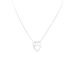 Collier Pendentif CARTIER en or blanc et diamants - Castafiore
